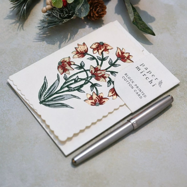 Carte Block Print Magnolia Sauge