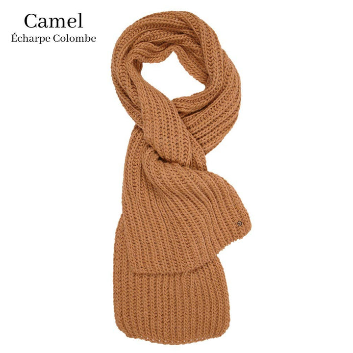 Echarpe Laine Colombe Camel