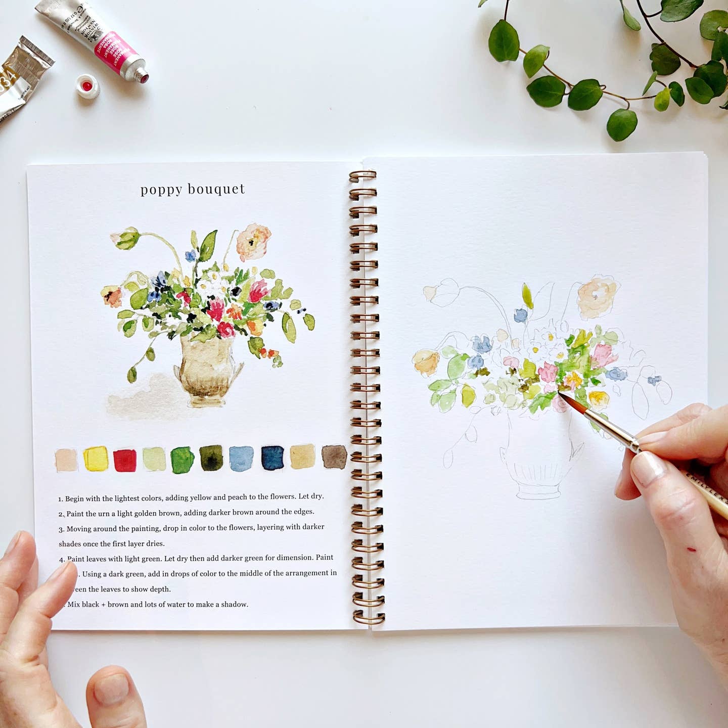 Carnet d'Aquarelle Bouquets