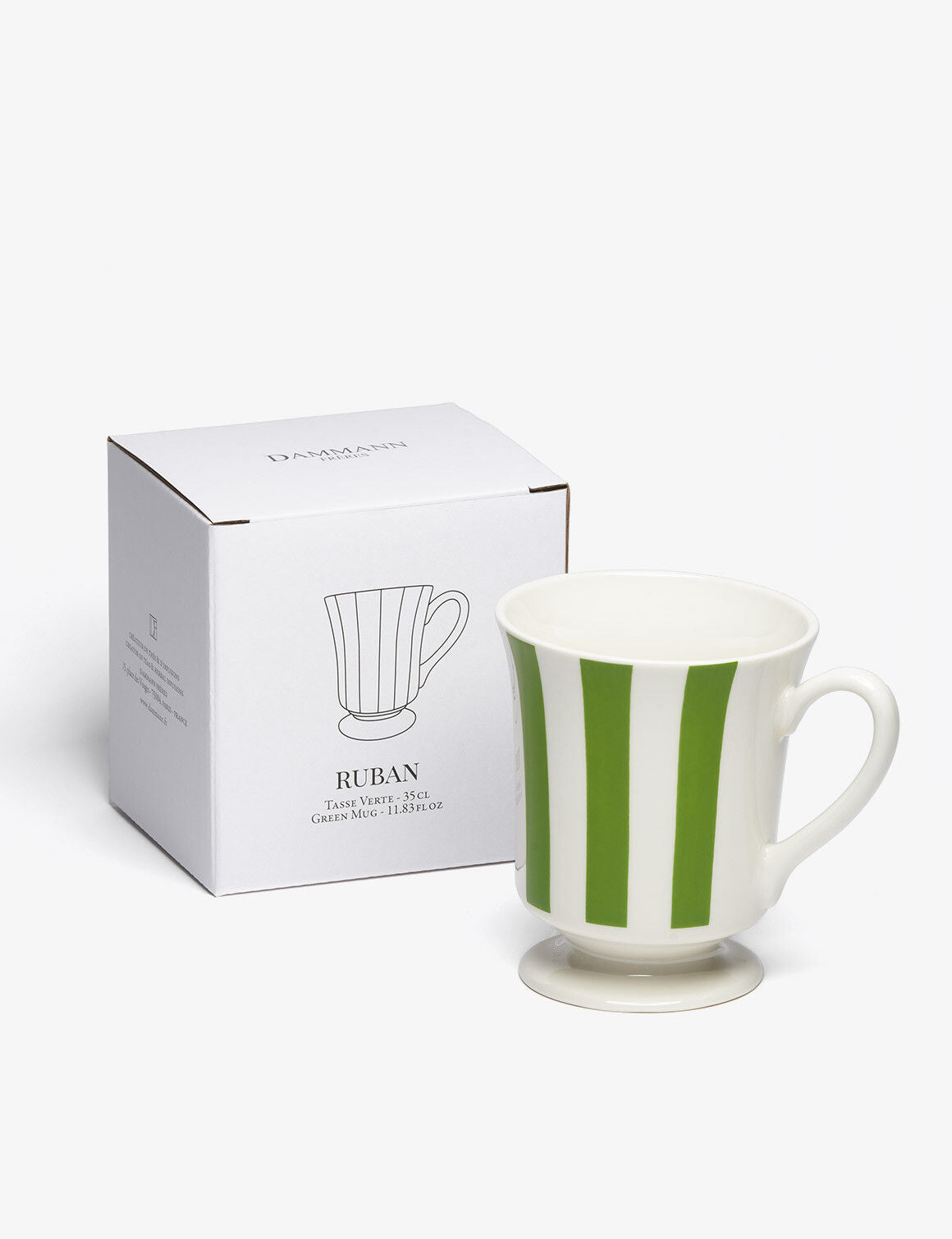 Tasse Ruban vert Dammann Frères