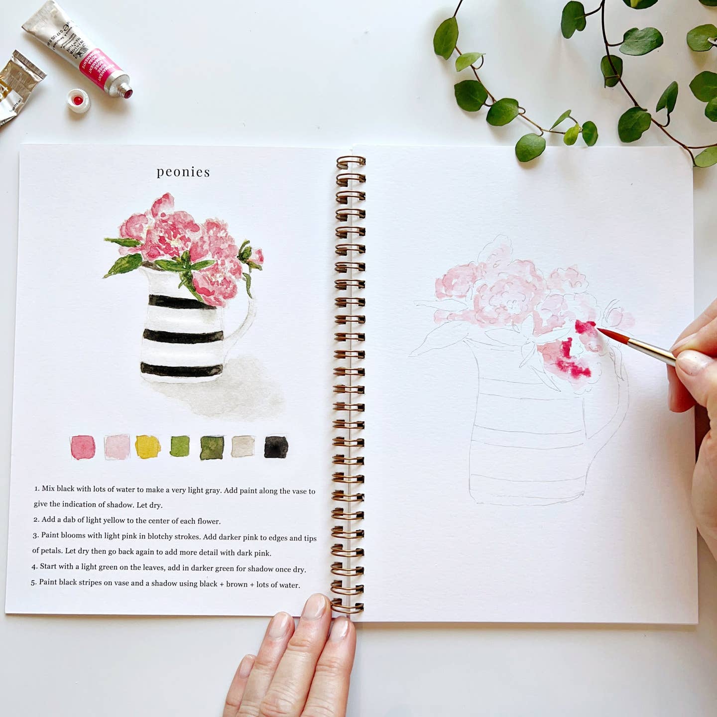 Carnet d'Aquarelle Bouquets