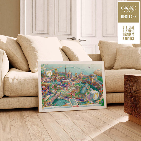 Heritage - L'affiche Officielle Des Jeux Olympiques et Paralympiques Paris 2024 - Édition Limitée Premium Numérotée - 60x80cm - Oneart
