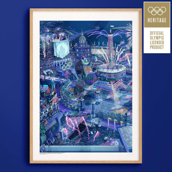 Affiche Officielle Des Jeux Olympiques Paris 2024 - Célébration Héritage