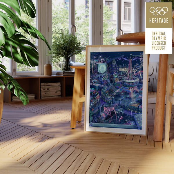 Affiche Officielle Des Jeux Olympiques Paris 2024 - Célébration Héritage