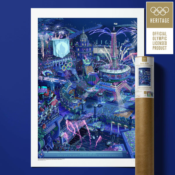 Affiche Officielle Des Jeux Olympiques Paris 2024 - Célébration Héritage