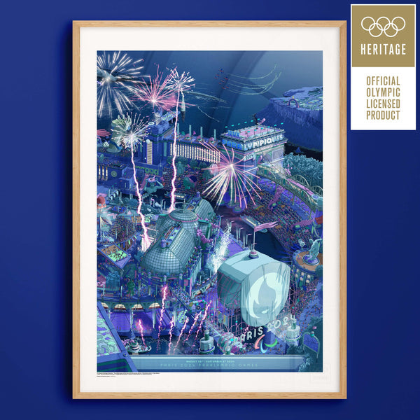 Affiche Officielle Des Jeux Paralympiques Paris 2024 - Célébration Héritage