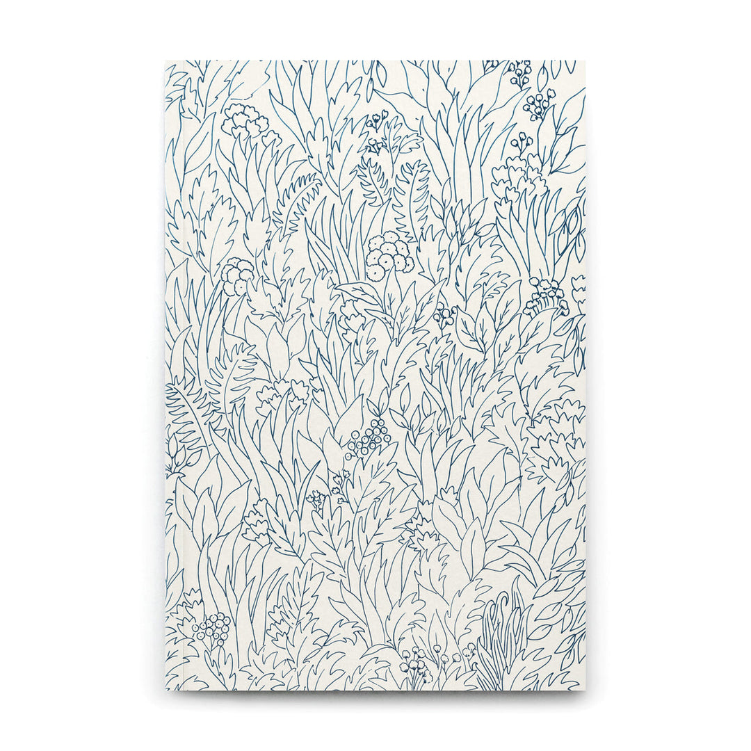 Carnet Fleurs Bleues Medium