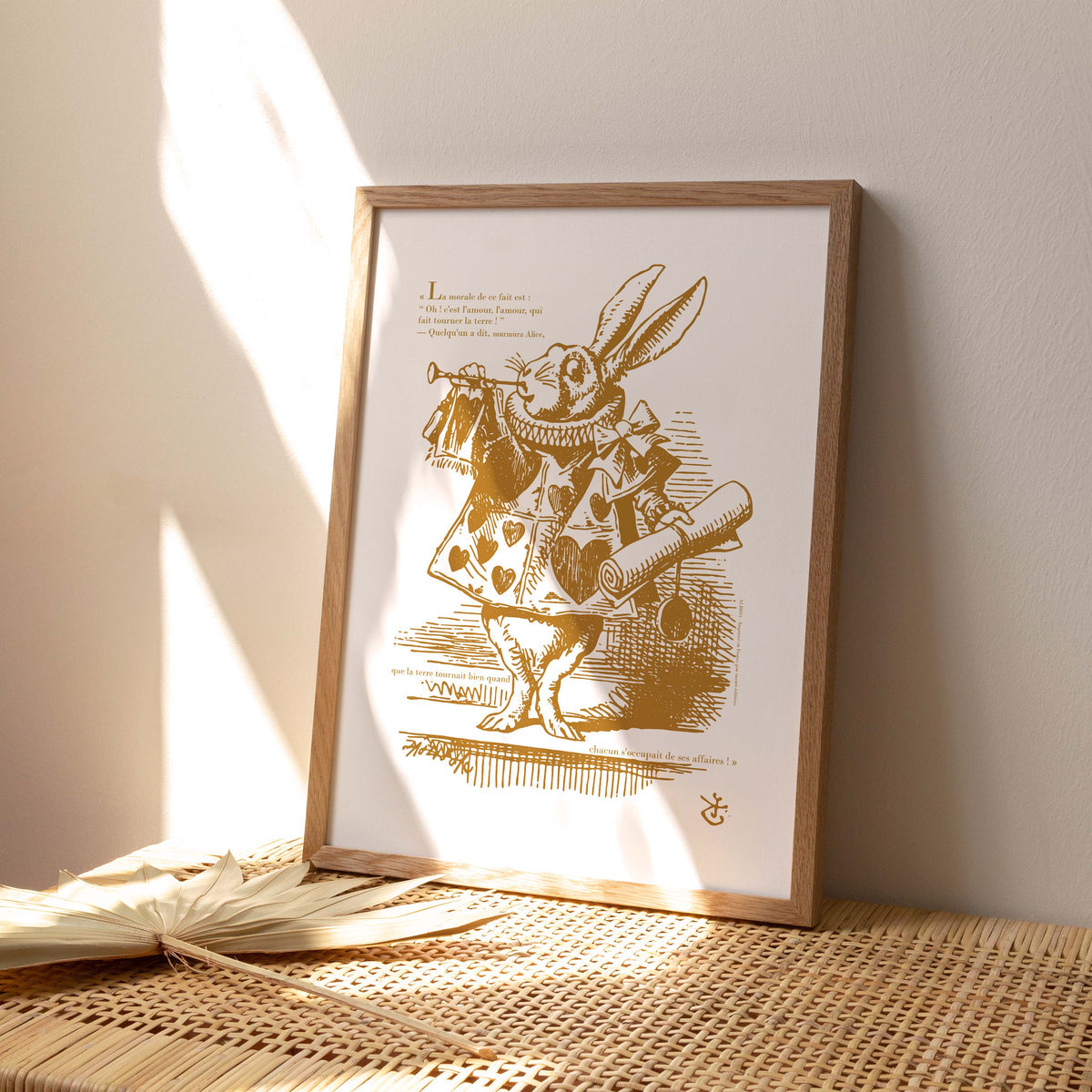 Affiche Alice au pays des merveilles  Le lapin blanc