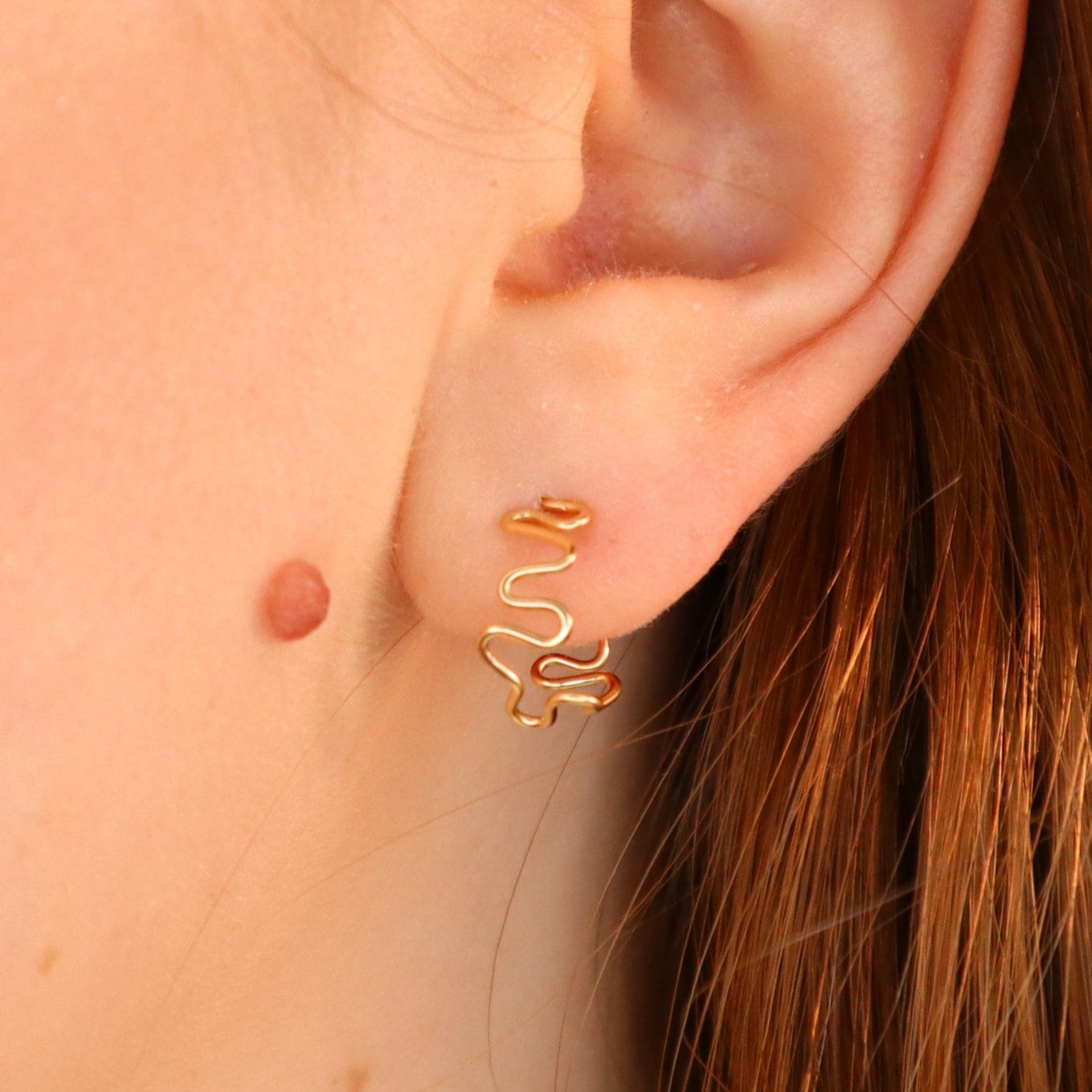 Boucles d'oreilles Amazone Or