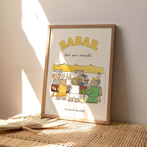 Affiche Babar fait son marché