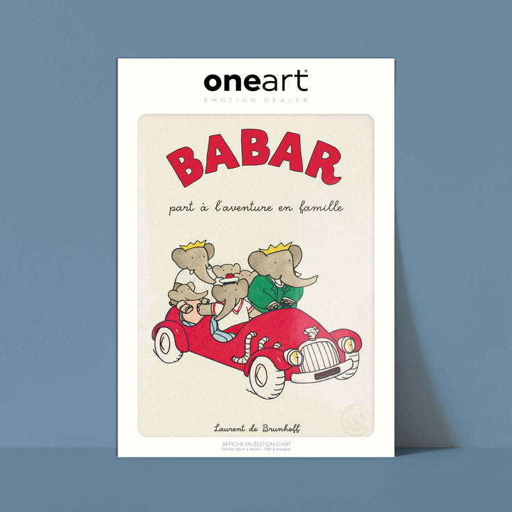 Affiche Babar Babar part à l'aventure en famille