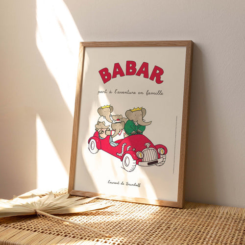 Babar poster: Babar goes on a family adventure 
