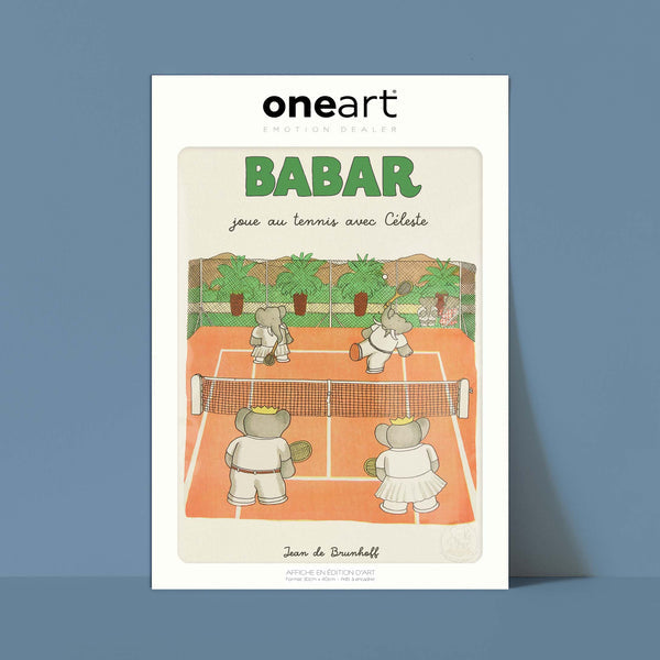 Affiche Babar joue au tennis avec Céleste