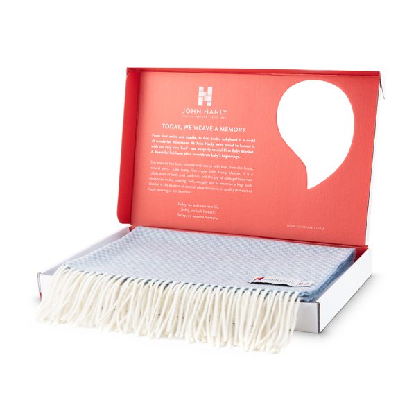 Baby Blanket Couverture bébé en laine d'agneau Bleu