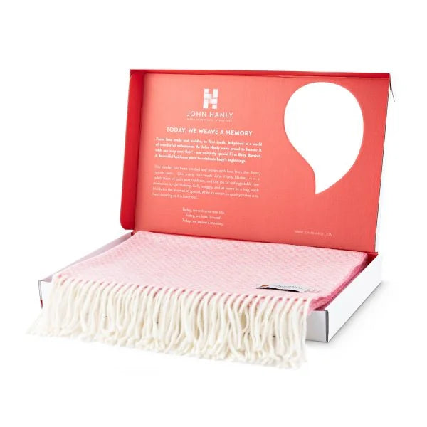 Baby Blanket - Couverture bébé en laine d'agneau Rose