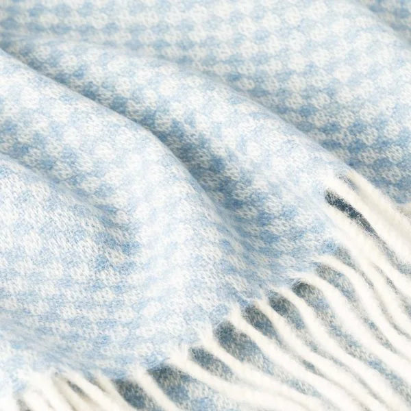 Baby Blanket Couverture bébé en laine d'agneau Bleu