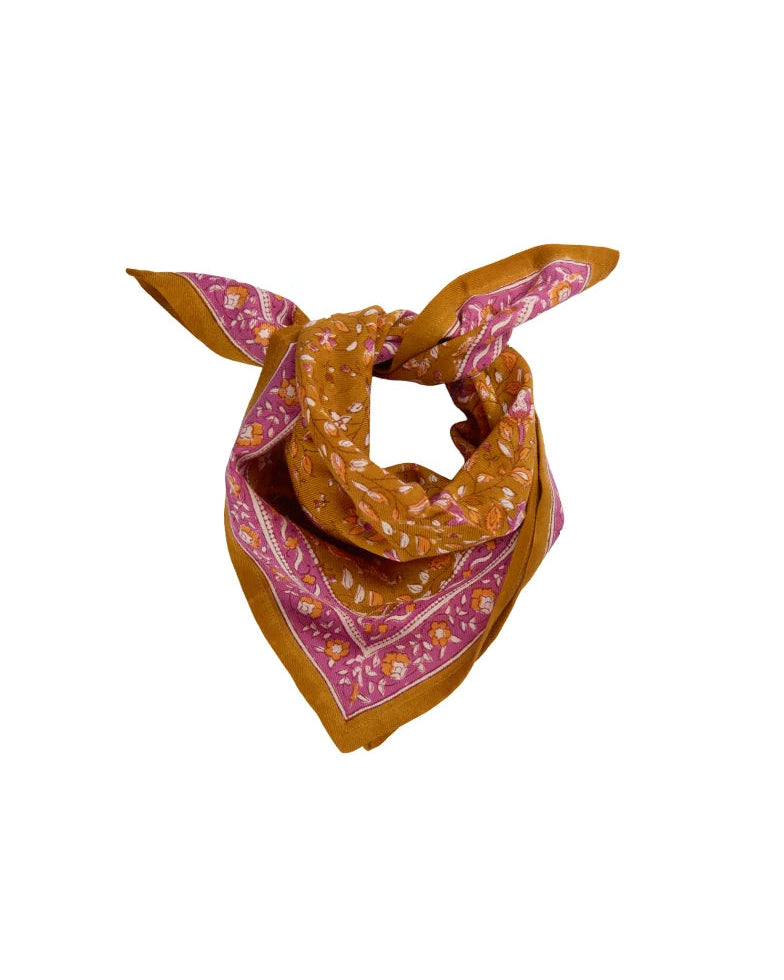 Petit Foulard en Coton Folk Story Sun
