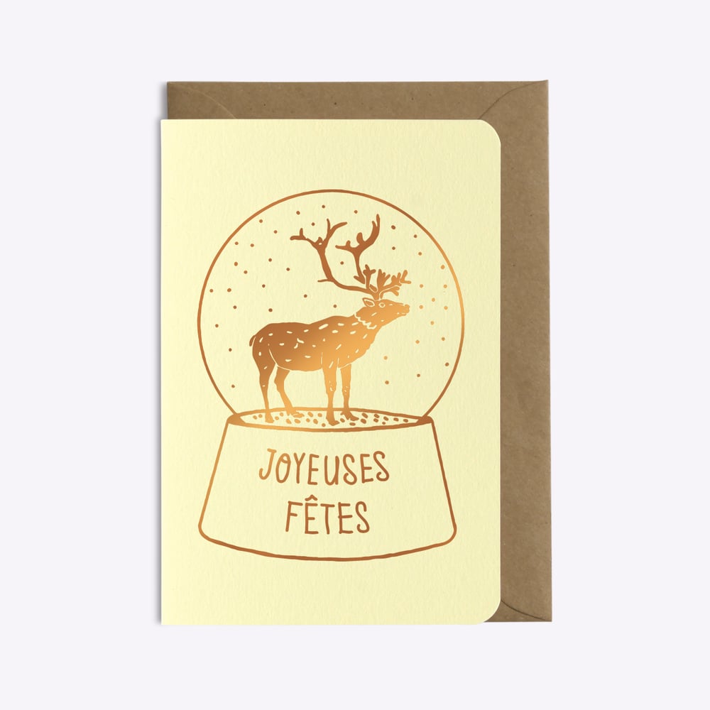 Vanilla Snow Globe Card