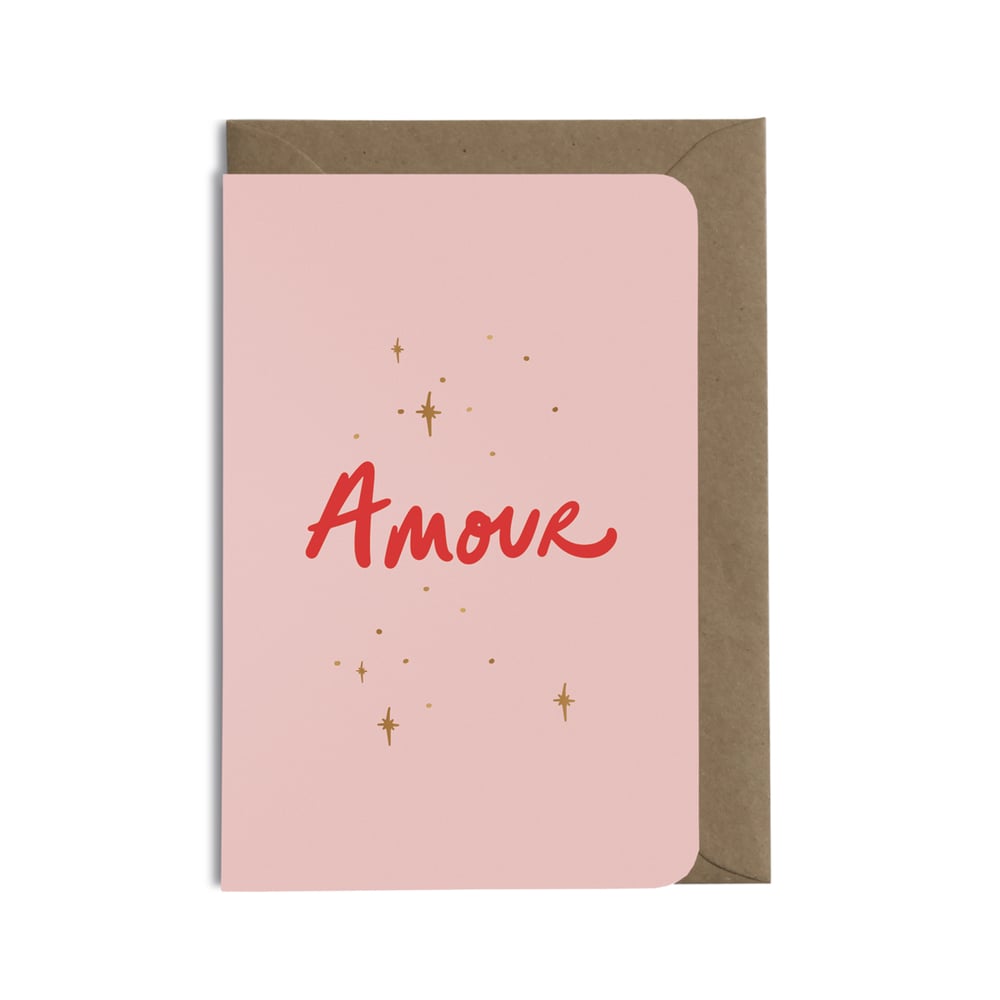 Carte Amour Rose