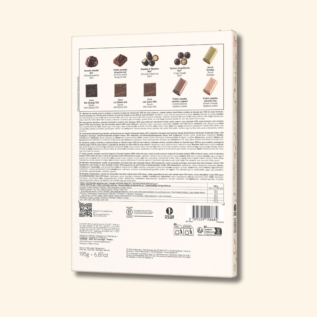 Calendrier de l'Avent chocolat Valrhona 2026 ouvert