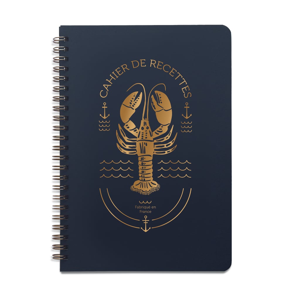 Carnet De Recettes Homard bleu marine