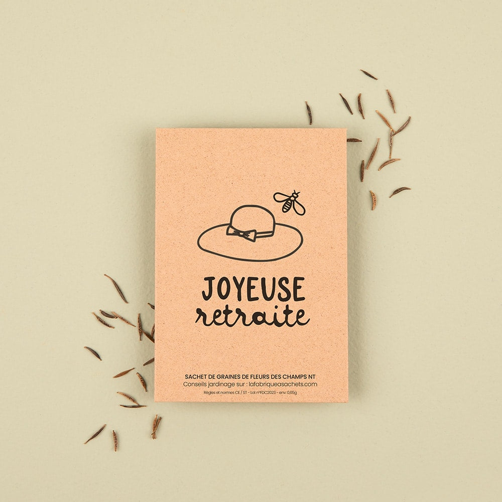 Seed bag with message