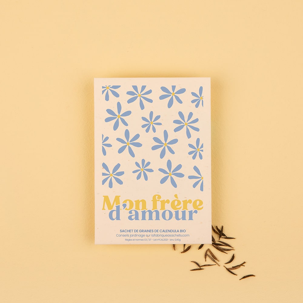 Sachet de graines avec message