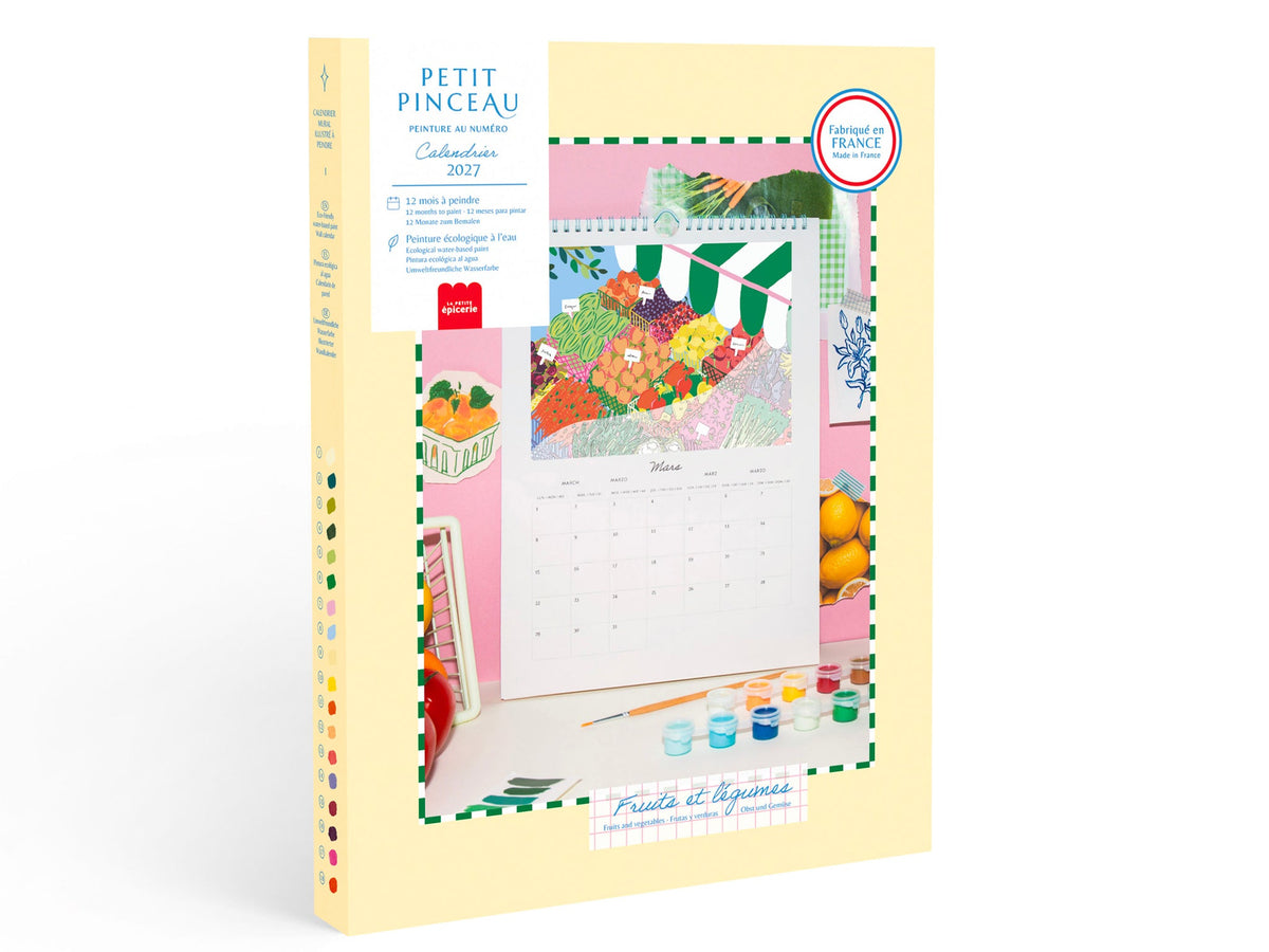 Calendrier à peindre 2027 - Fruits et légumes - Pièce - Petit Pinceau