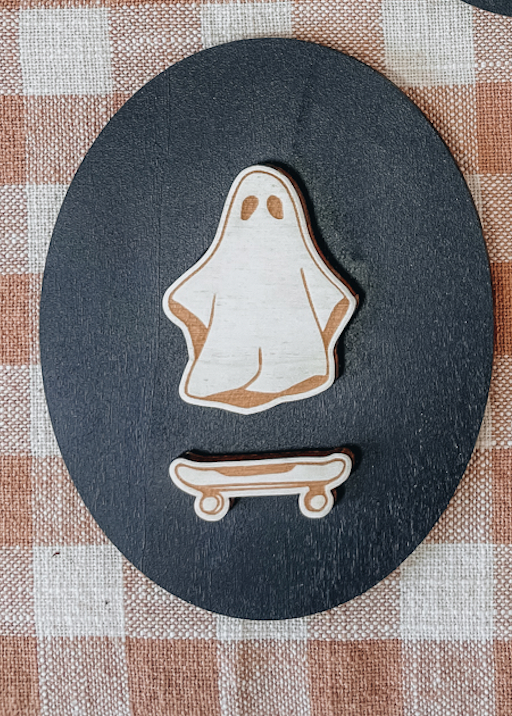 Ghost Skate Wooden Portrait