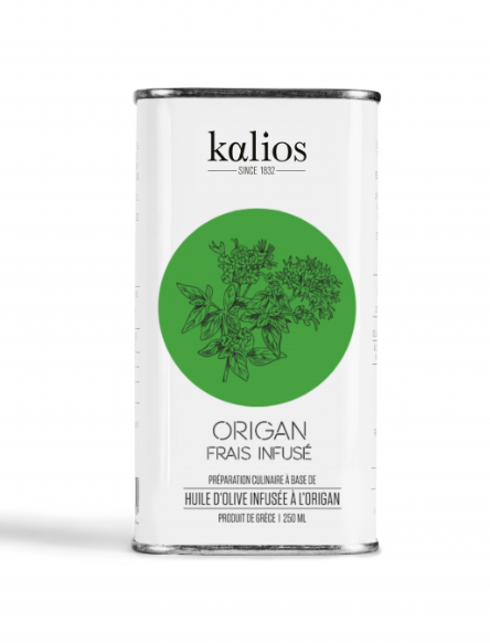 Huile d’olive infusée à l'origan frais