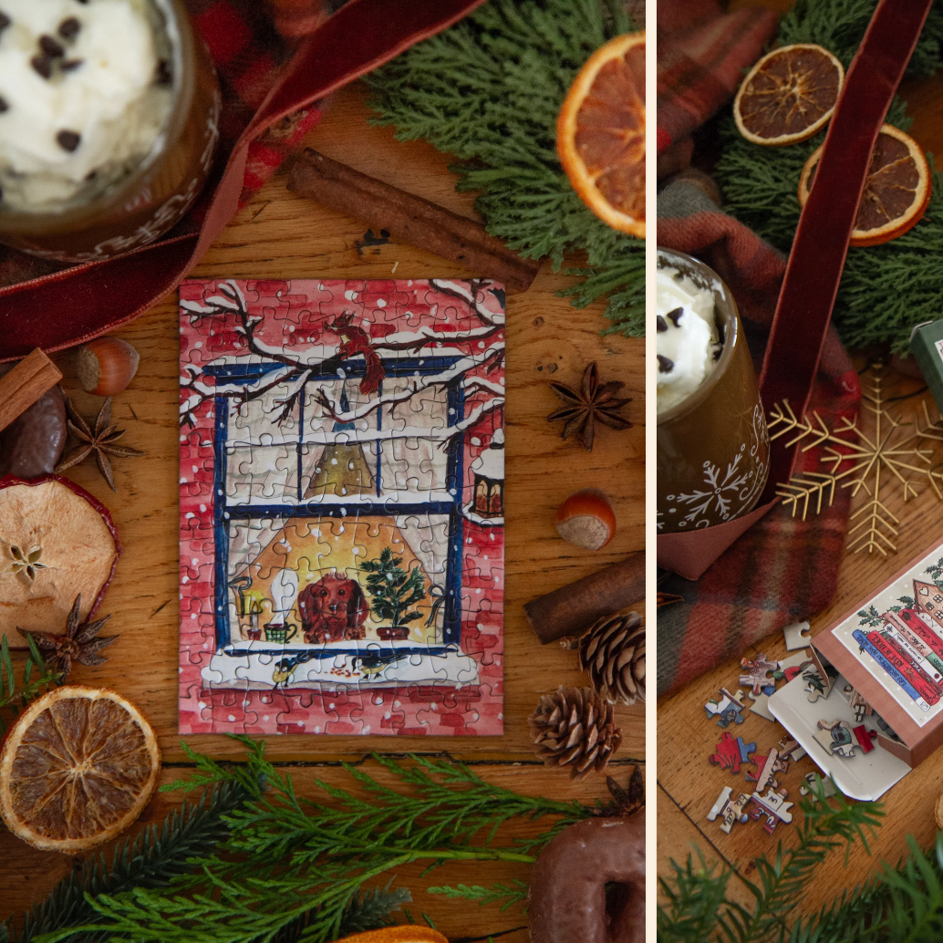 Mini Puzzle Ollie at the Window