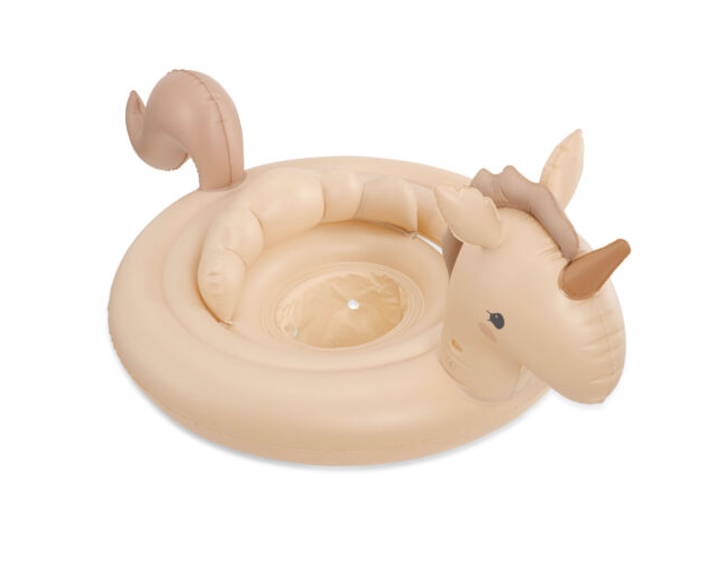 Bouée bébé avec siège Licorne Rose