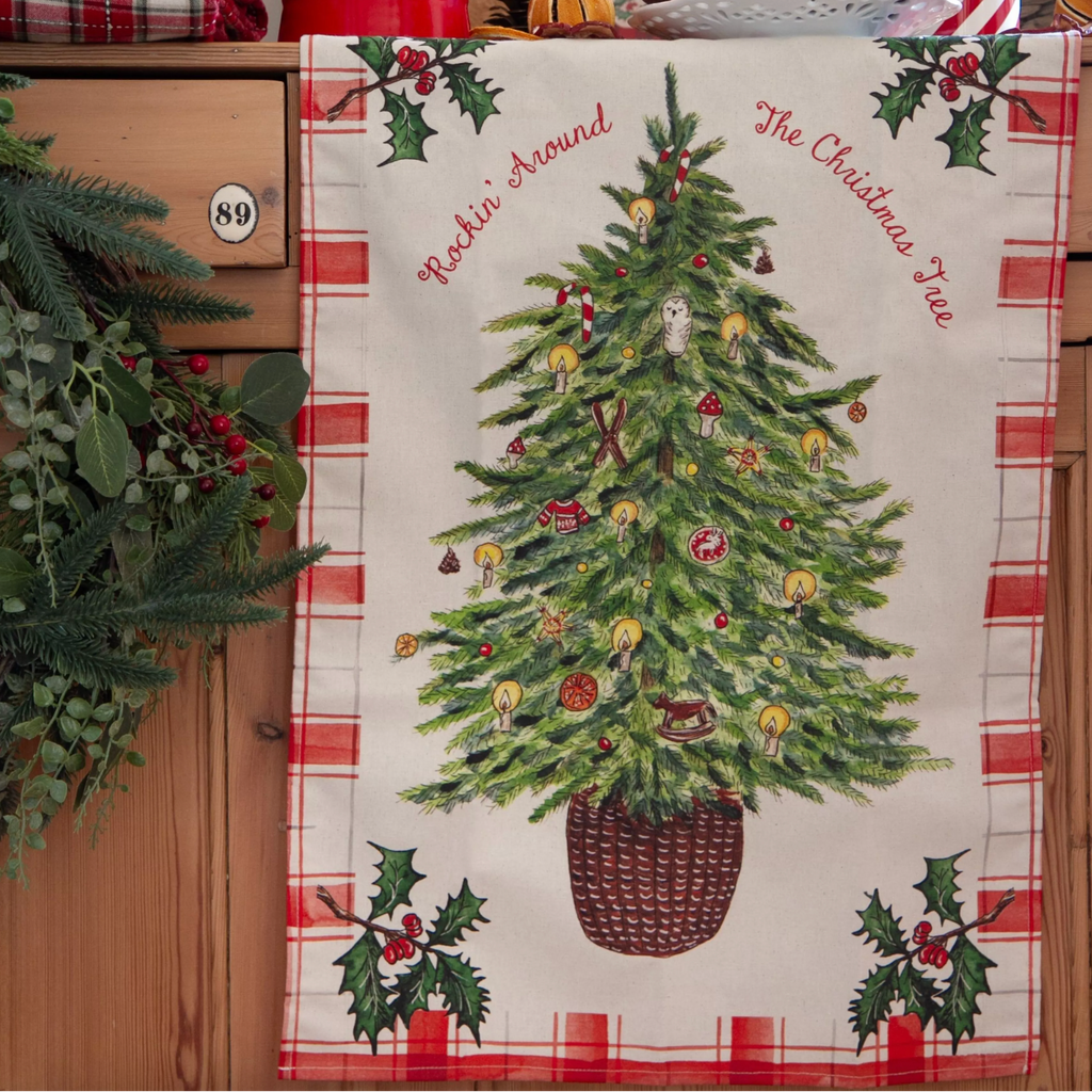Torchon Sapin de Noël