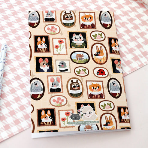 Carnet ligné Animaux encadrés