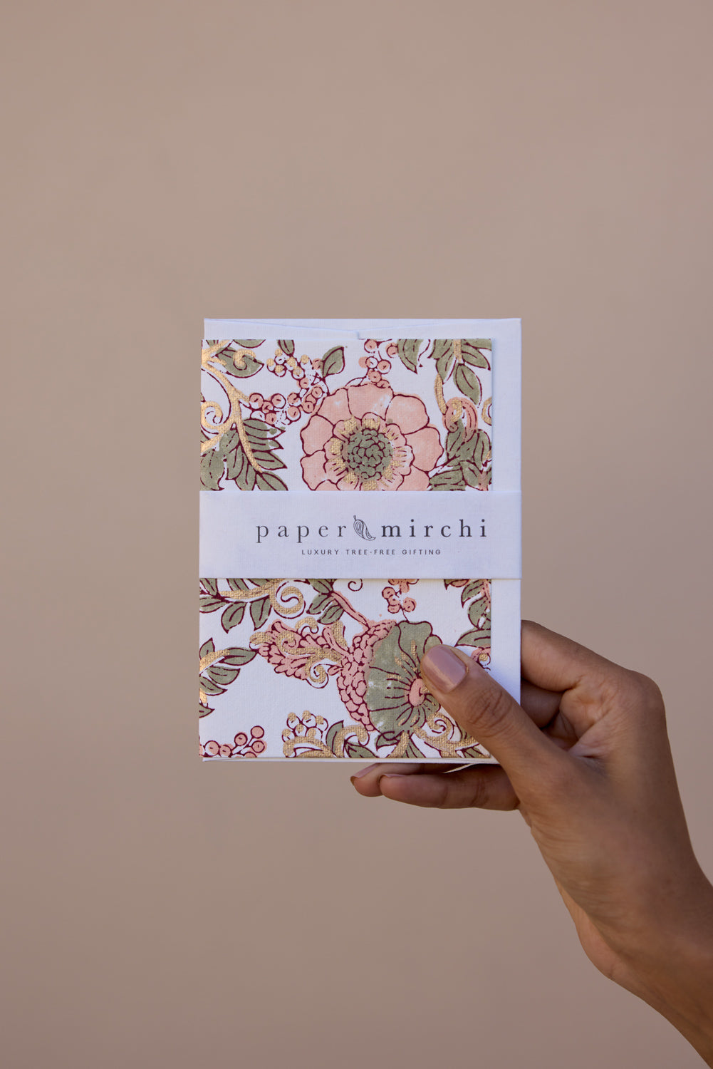 Carte Block Print - Rose Sauvage Terracotta