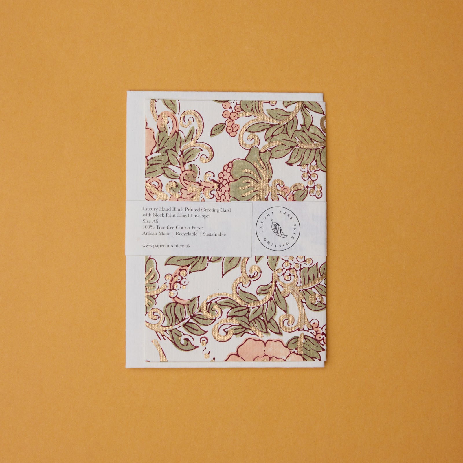 Carte Block Print - Rose Sauvage Terracotta