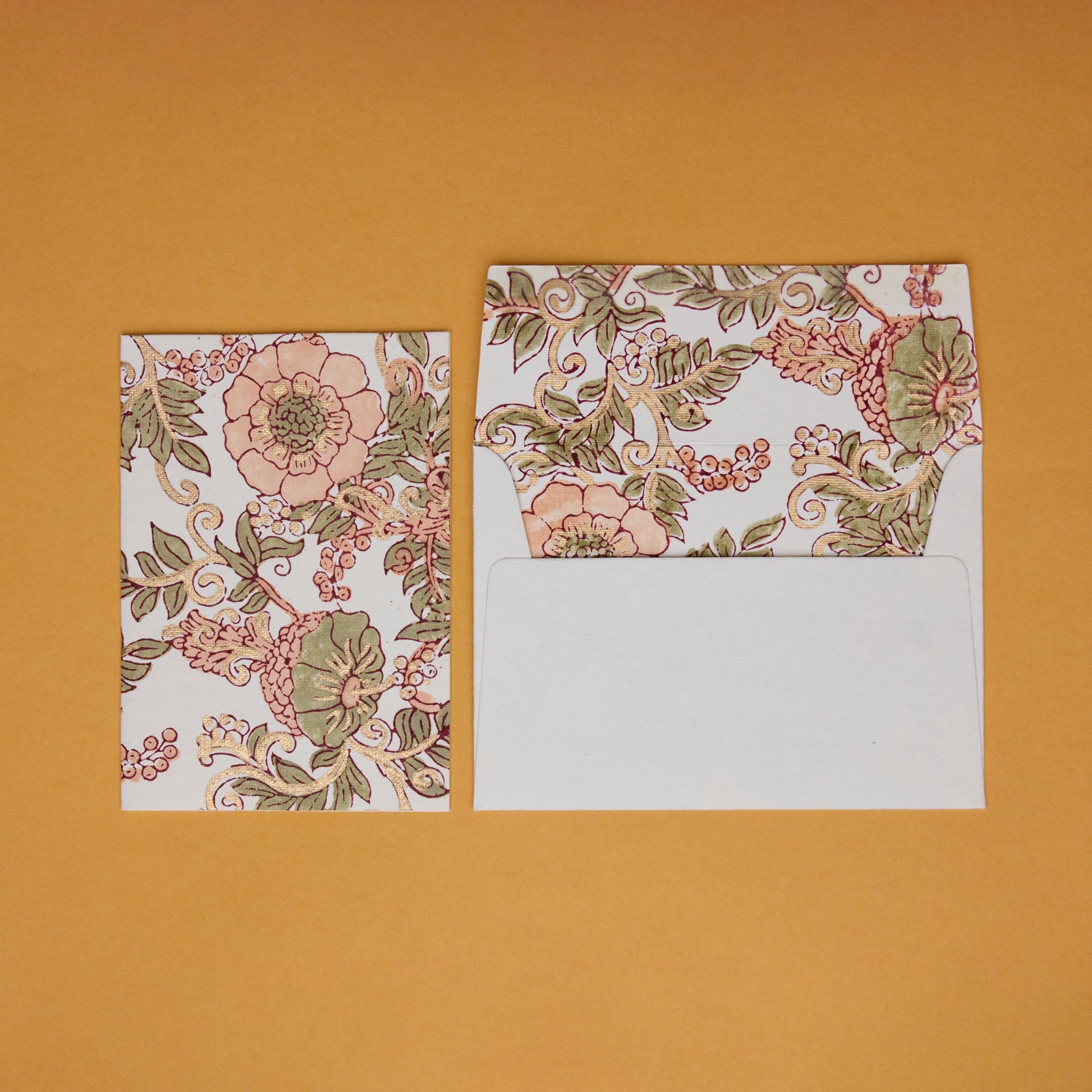 Carte Block Print - Rose Sauvage Terracotta