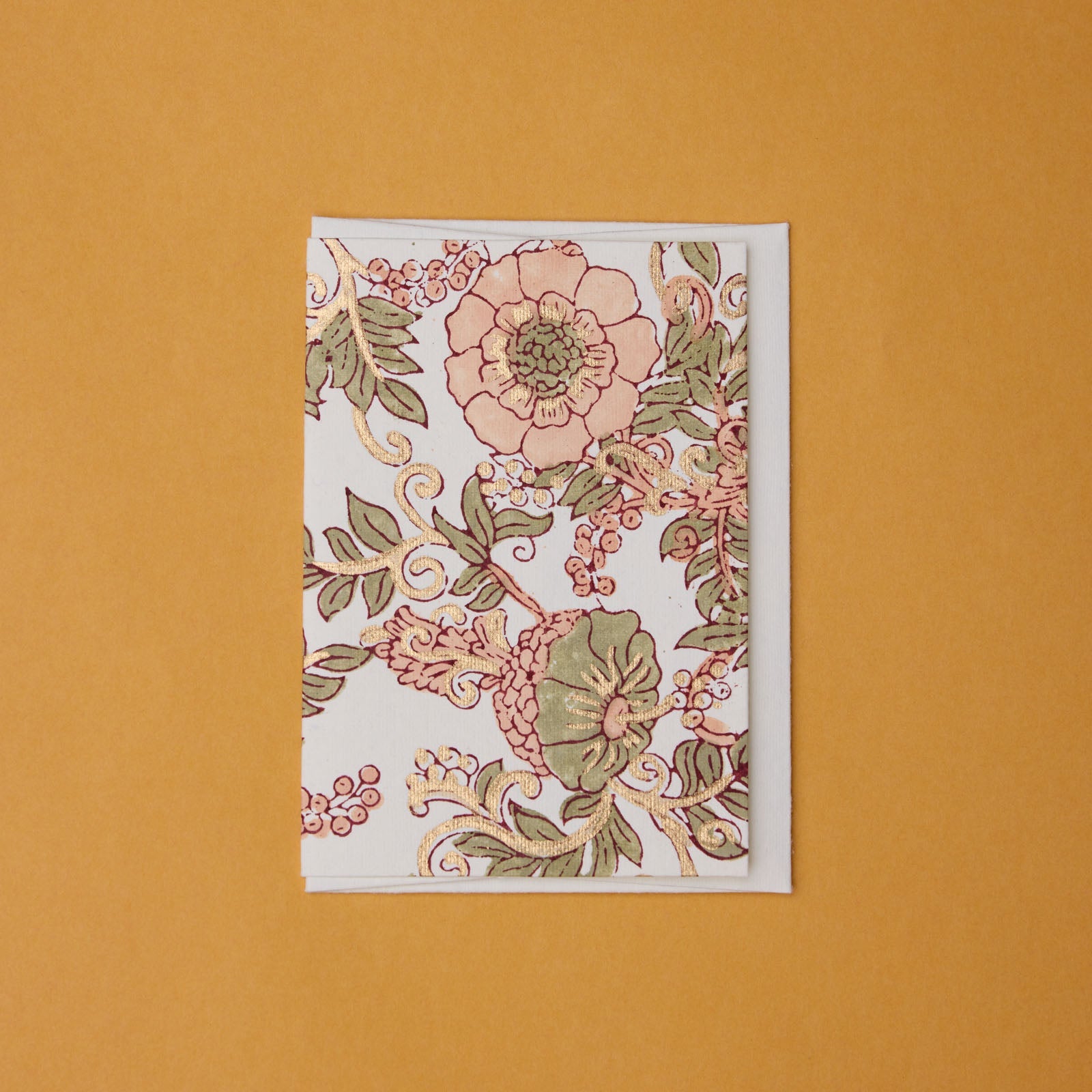 Carte Block Print - Rose Sauvage Terracotta