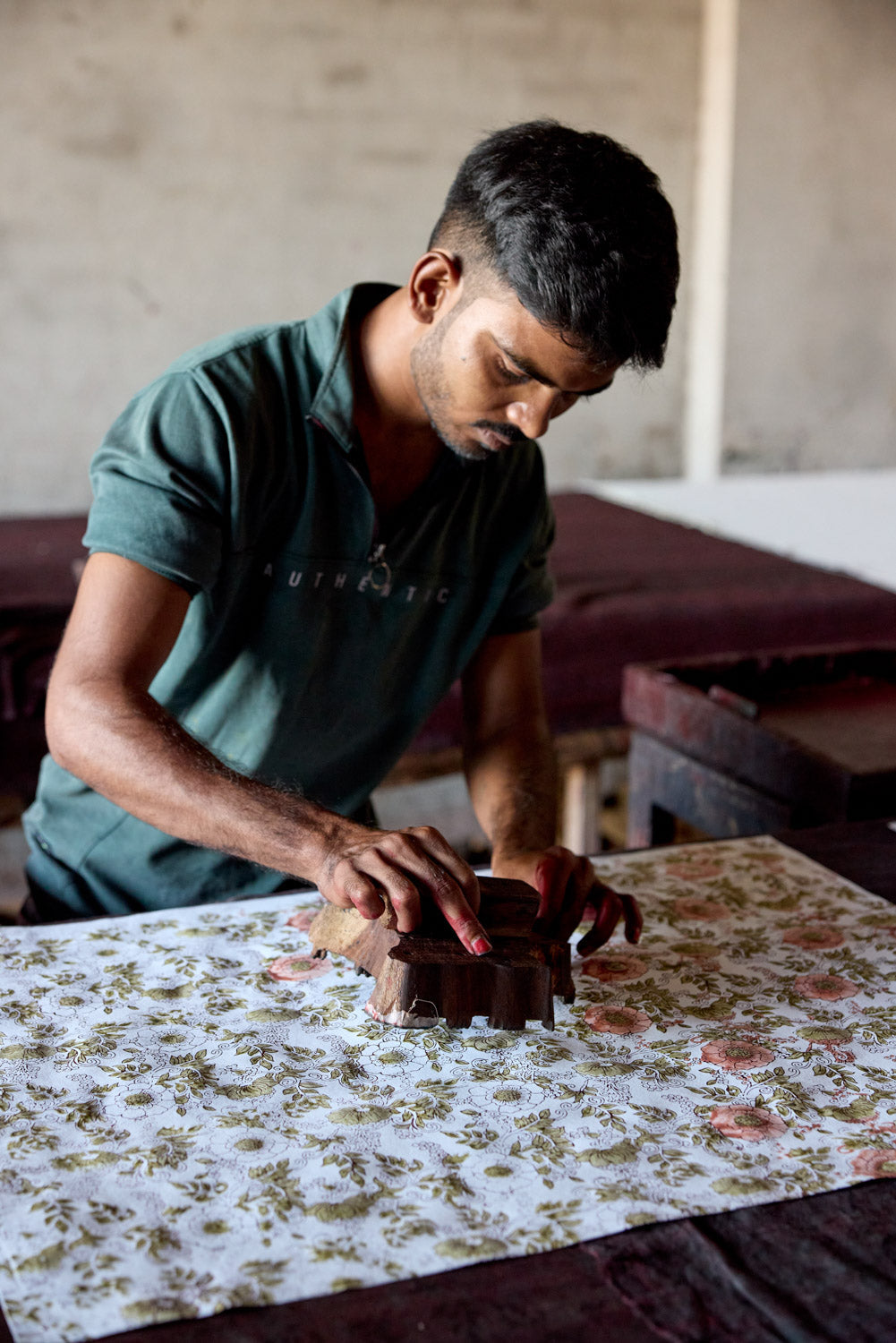 Carte Block Print - Rose Sauvage Terracotta