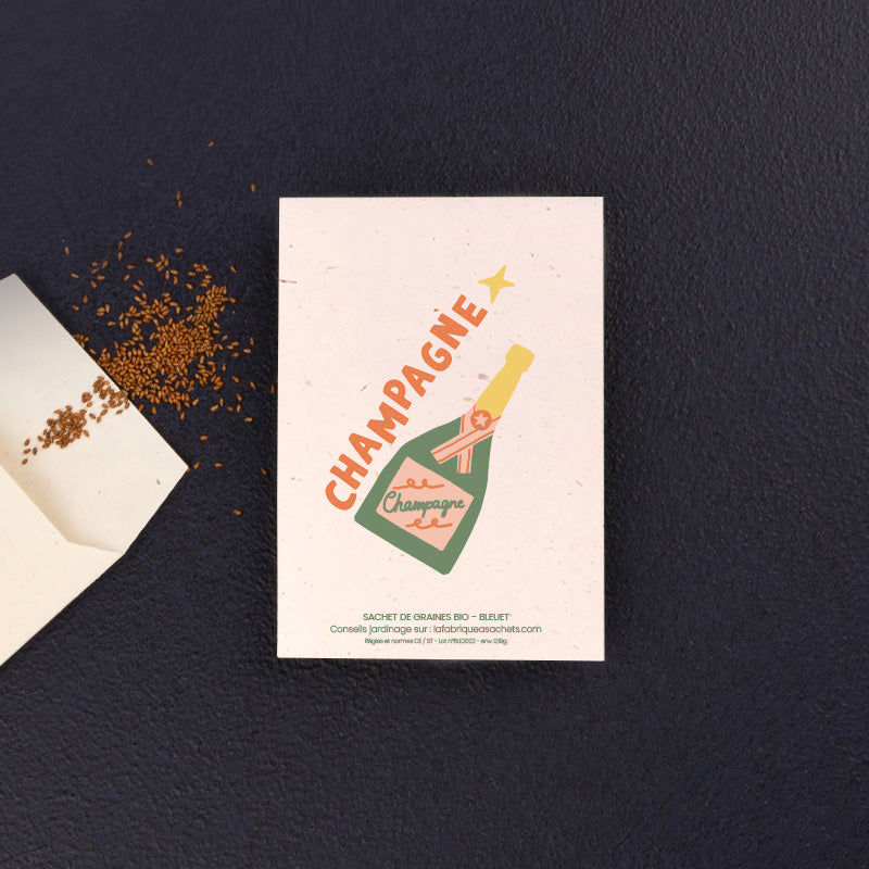 Sachet de graines avec message