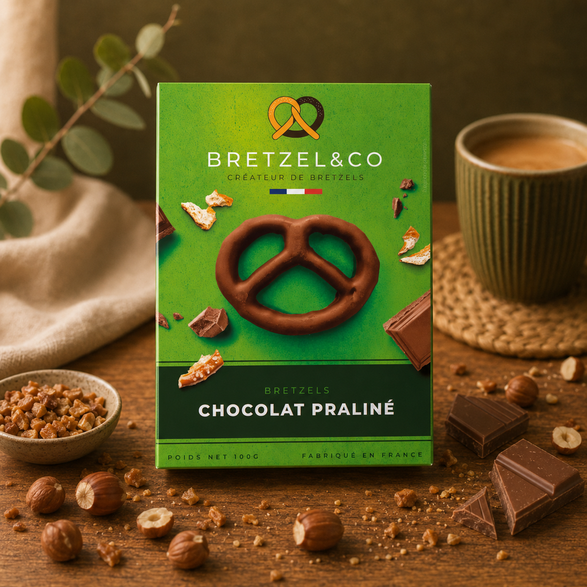 Bretzels - Chocolat praliné