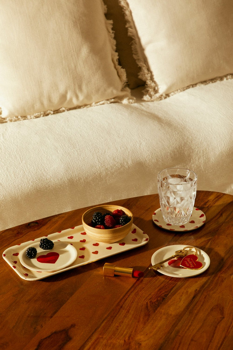 Plateau à café Coeurs