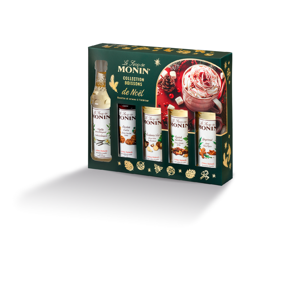 Coffret de Noël de sirops pour boissons chaudes Monin