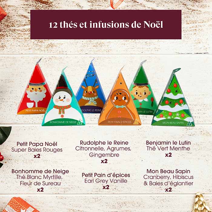 Coffret 6 personnages de Noël à suspendre