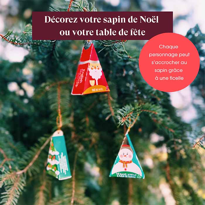 Coffret 6 personnages de Noël à suspendre