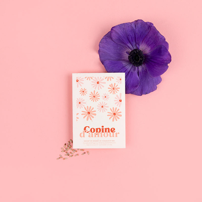 Sachet de graines avec message