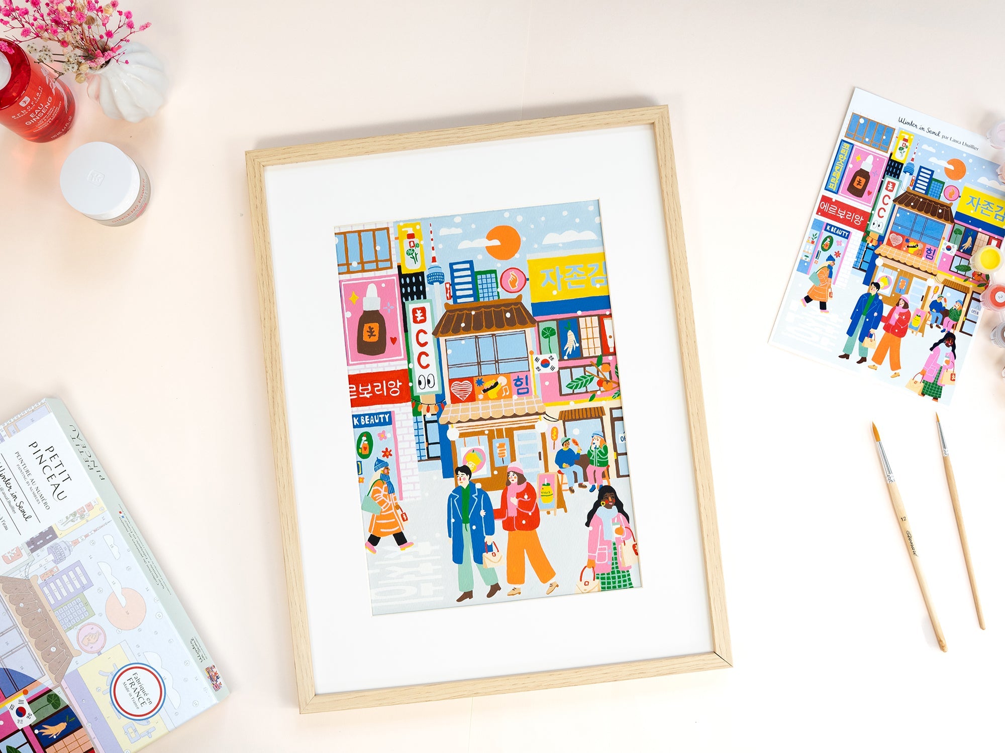 Coffret Peinture Au Numéro Winter in Seoul