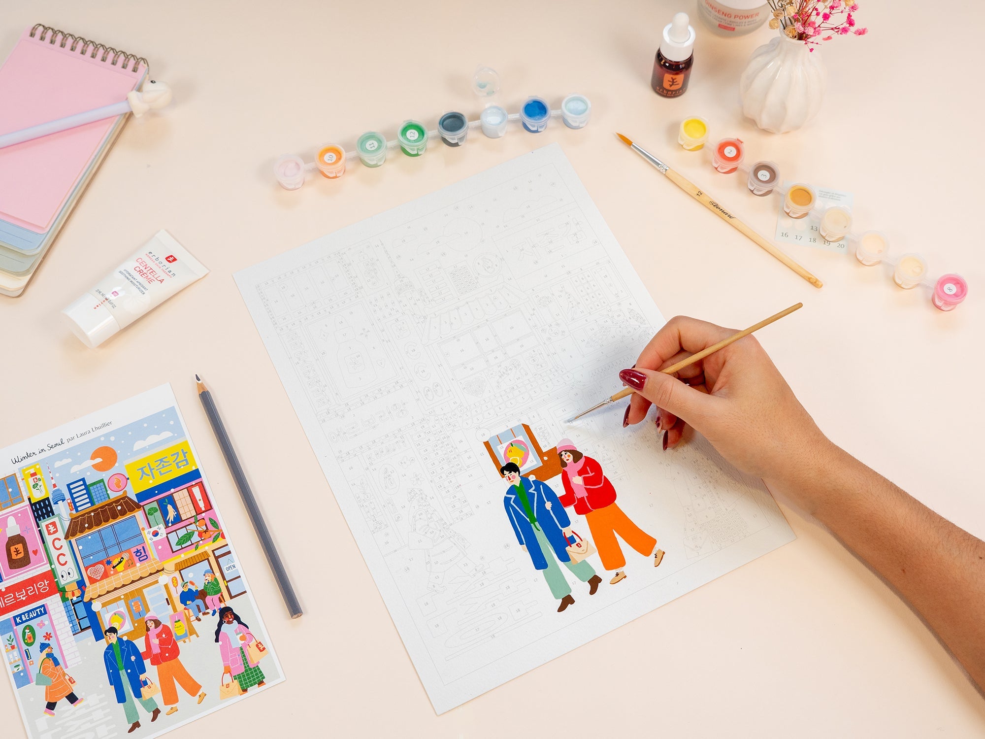 Coffret Peinture Au Numéro Winter in Seoul