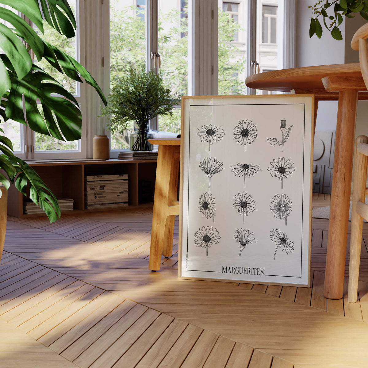 Affiche Atelier Dazat Marguerites