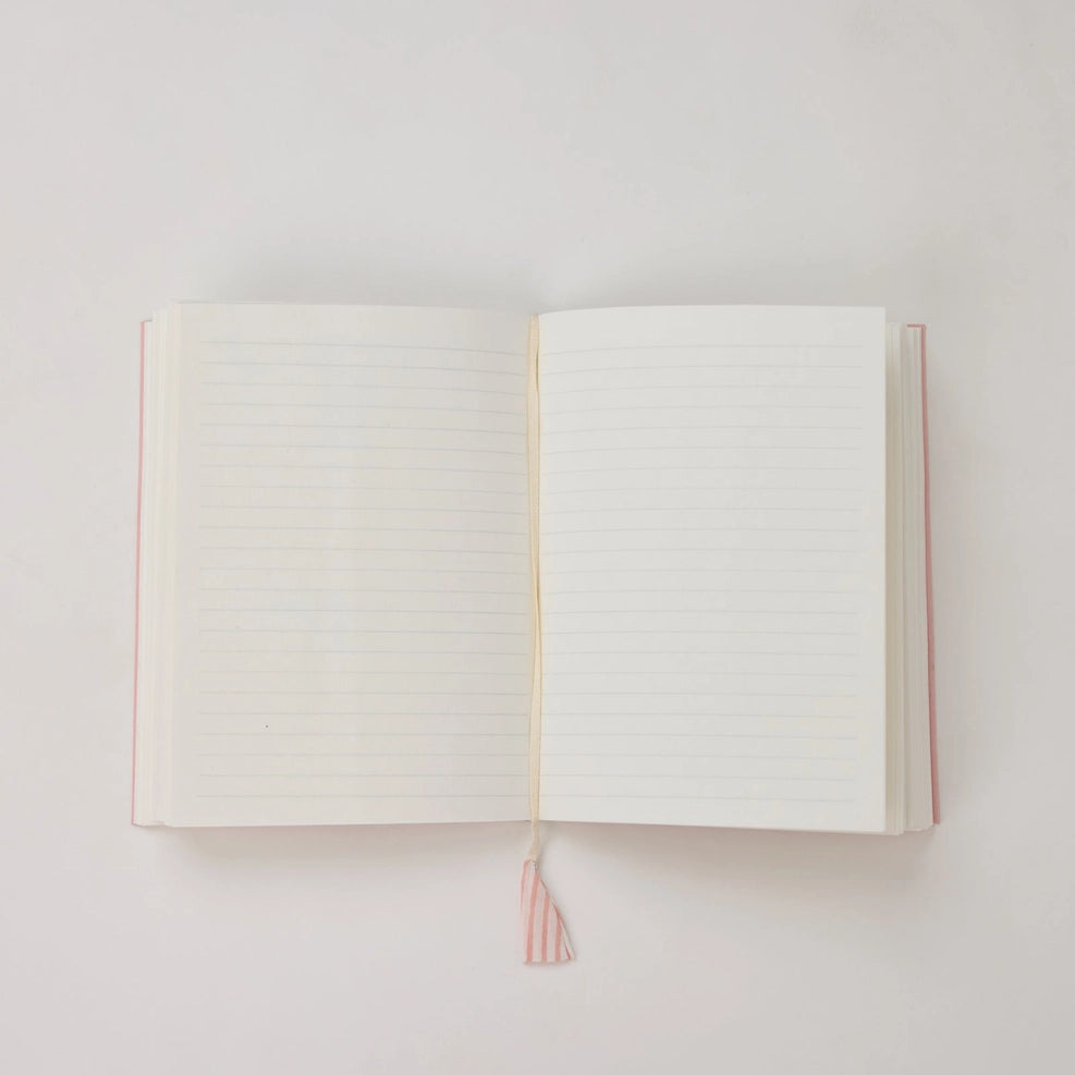 Carnet Ligné Fleurs Rose